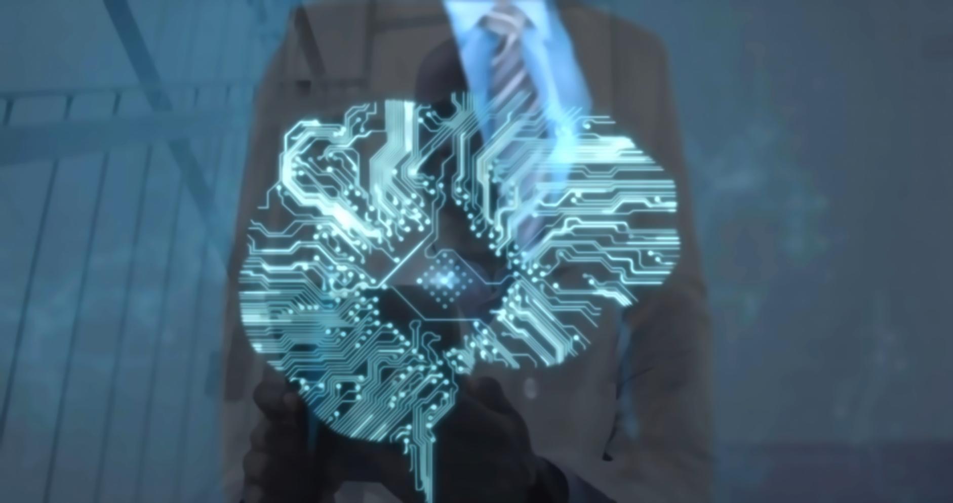 Instructor presenting AI strategies